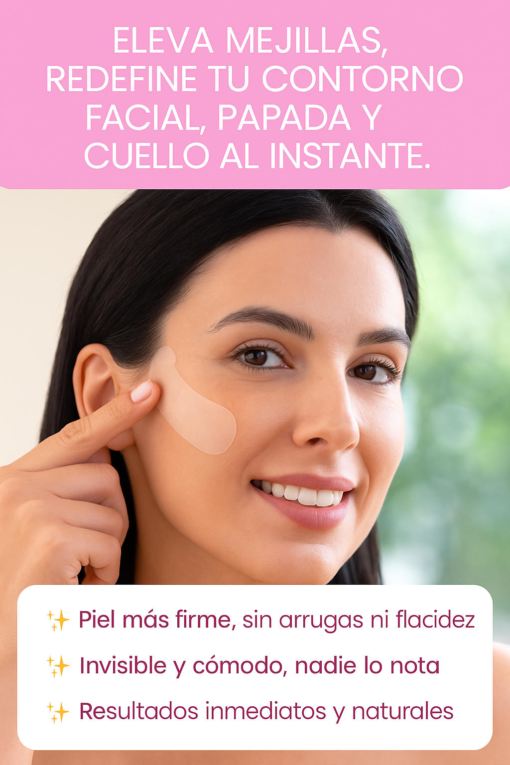 Parches Tensores Faciales Invisibles